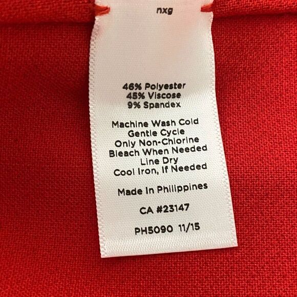 Talbots Red Jacket Size 8 Button Front - Picture 6 of 6